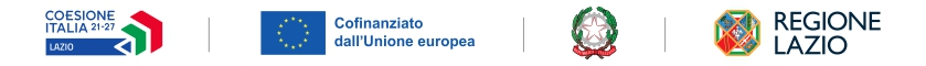 Coesione Italia · Cofinanziato dall'Unione europea · Repubblica Italiana · Regione Lazio